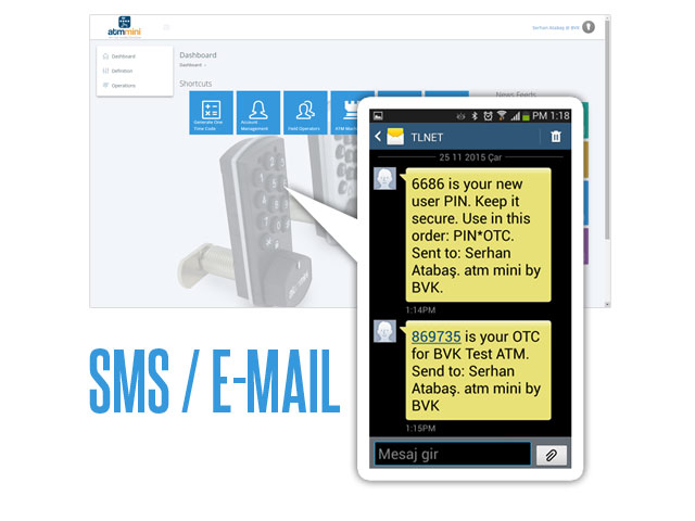 Manual offline use of ATM Mini Lock